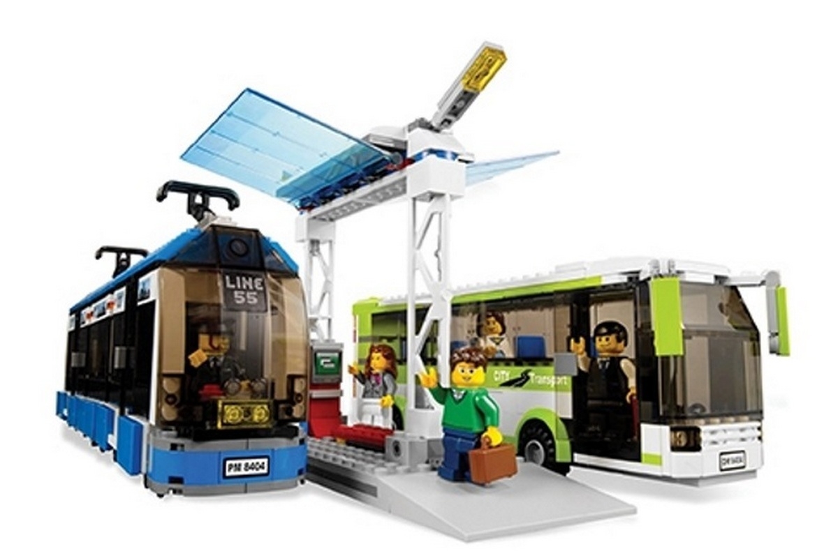 Лего Сити трамвай 8404