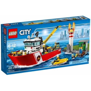 LEGO City Fire 60109 Пожарный катер (аналог Bela 10830)