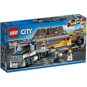 Конструктор Lego City 60151 Грузовик для перевозки драгстера (аналог BELA 10650)