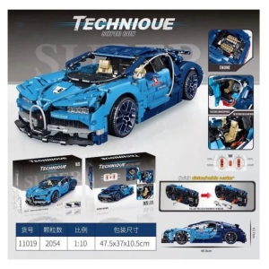 Конструктор 11019 спорткар Bugatti Chiron ( аналог LEGO 42083)